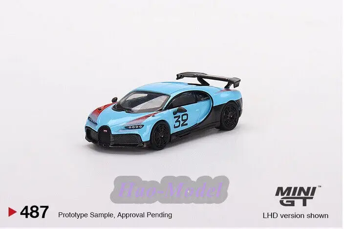 

TSM MINI GT 1/64 для Bugatti Chiron Pur Sport, литая под давлением модель автомобиля из сплава, имитация игрушки для мальчиков, подарок на день рождения, коллекция для хобби