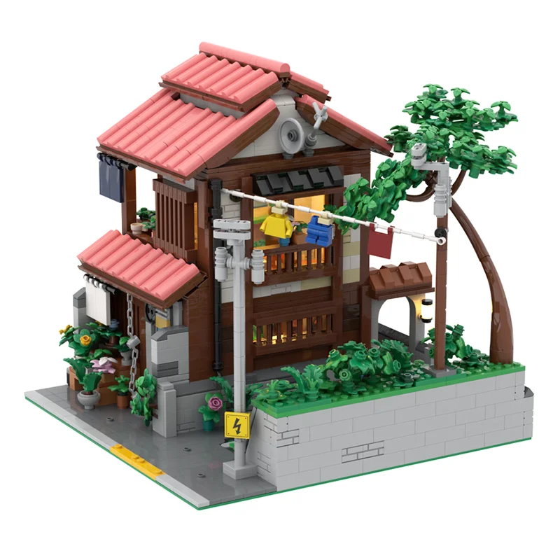 2521pcs MOC The Alley Home Modulared Model Building Blocks Christmas Gift Architecture Toy Assemble DIY Idea Brick Kids Birthday