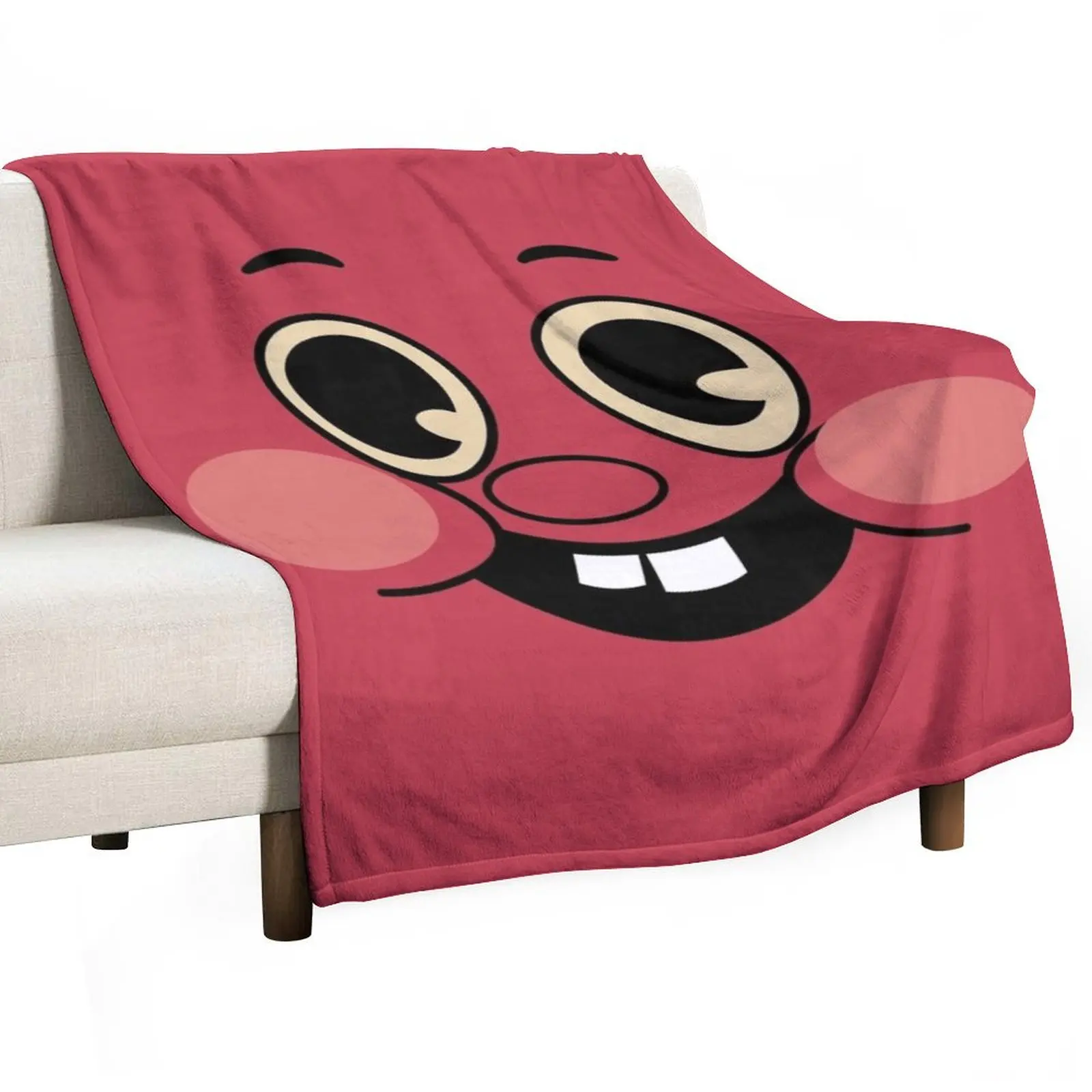 Cappy Face Throw Blanket Bed linens Heavy Nap Summer Blankets