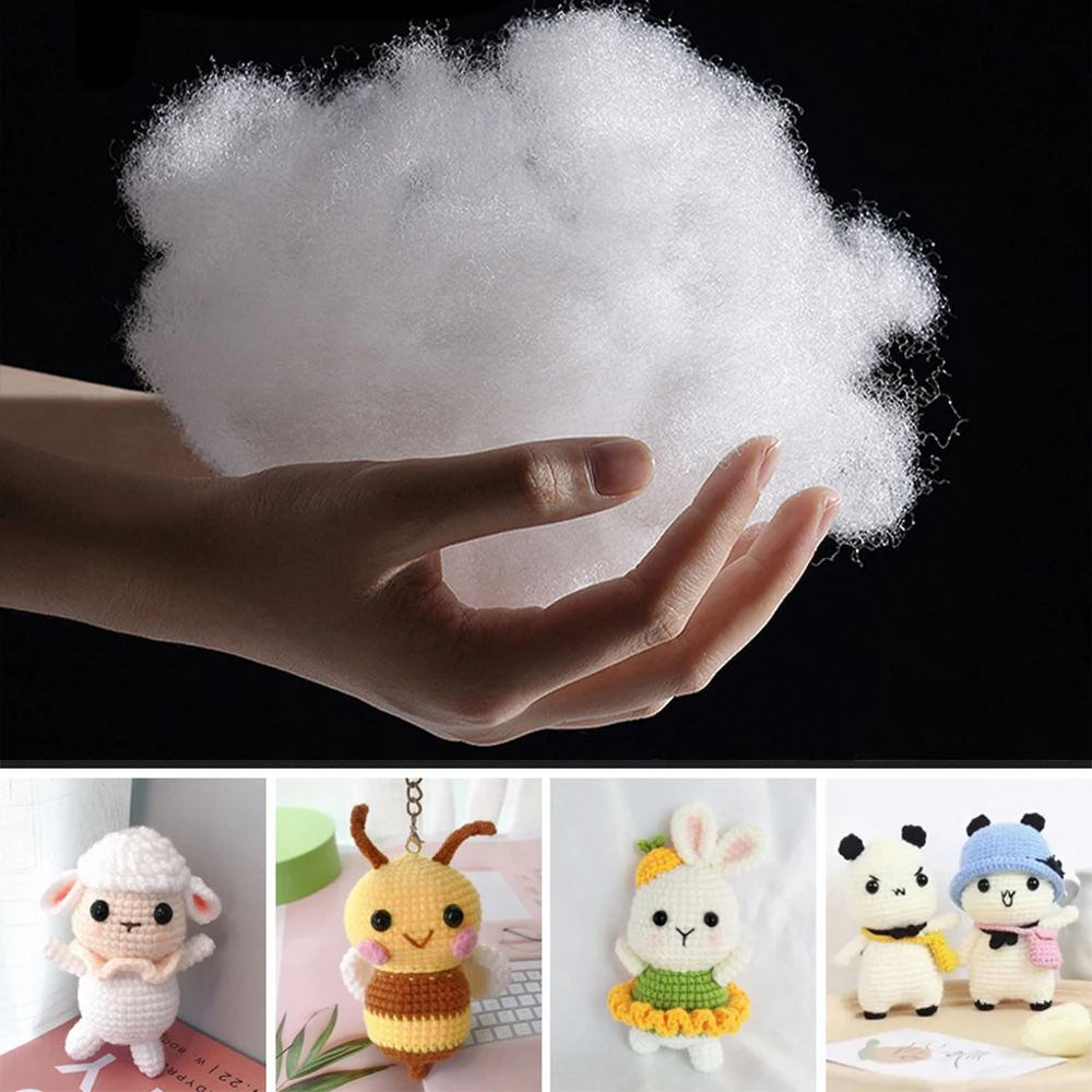 Filling Cotton Stuffed Cotton Toys Premium Polyester Fiber Stuffing High Elastic Filler DIY Handmade Pillow Filling Material