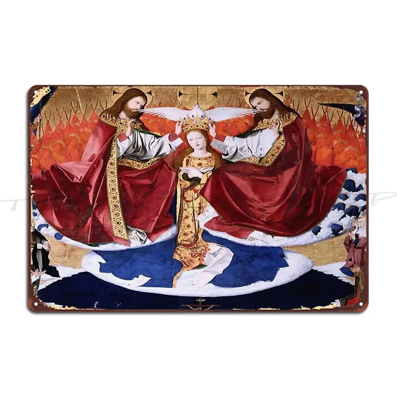 Last Judgement By Hans Memling  Metal Sign Living Room Wall Plaque Cinema Party Printed  Tin Sign Poster