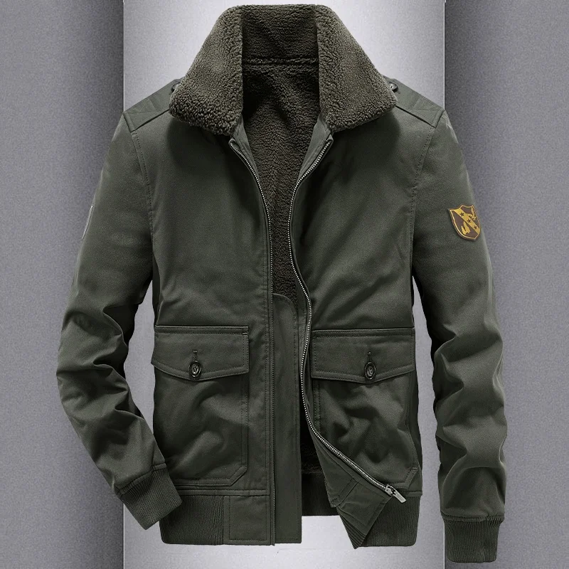 

Новая зимняя хлопковая куртка для мужчин с флисовой подкладкой, утолщенная, с множеством карманов, рабочая одежда больших размеров, теплая верхняя одежда из хлопка для мужчин