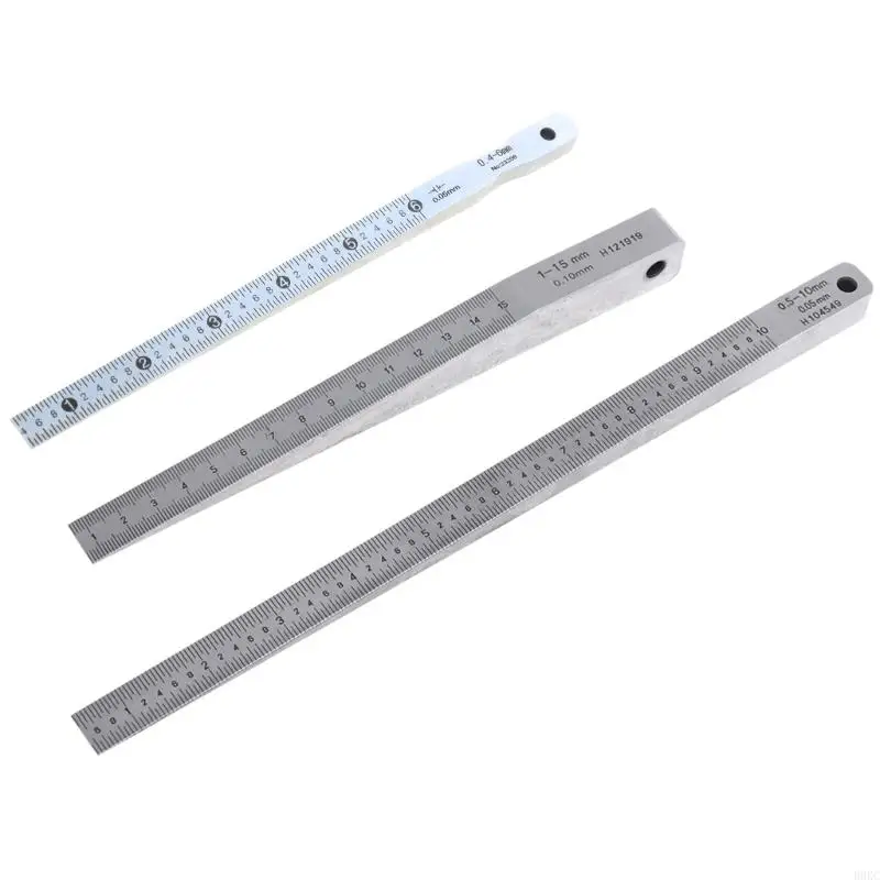 

B0KC Useful Welding Feeler Gauge 1-15mm 0.5-10mm 0.4-6mm Taper Gauge Gage Tool
