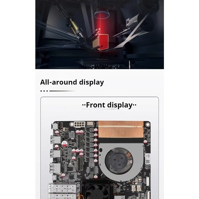 الأصلي U300E/I5-12450H 4xM.2/4xU.2 82599 المزدوج 10 جيجابت PCIE تمديد NAS شيطان المجلس