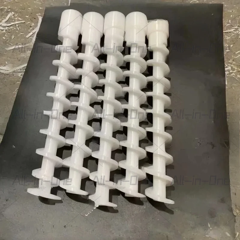 Food Grade Plastic Spiral Conveyor Rod Push Bottle Transfer Screw Accessory Size needs to be provided.
