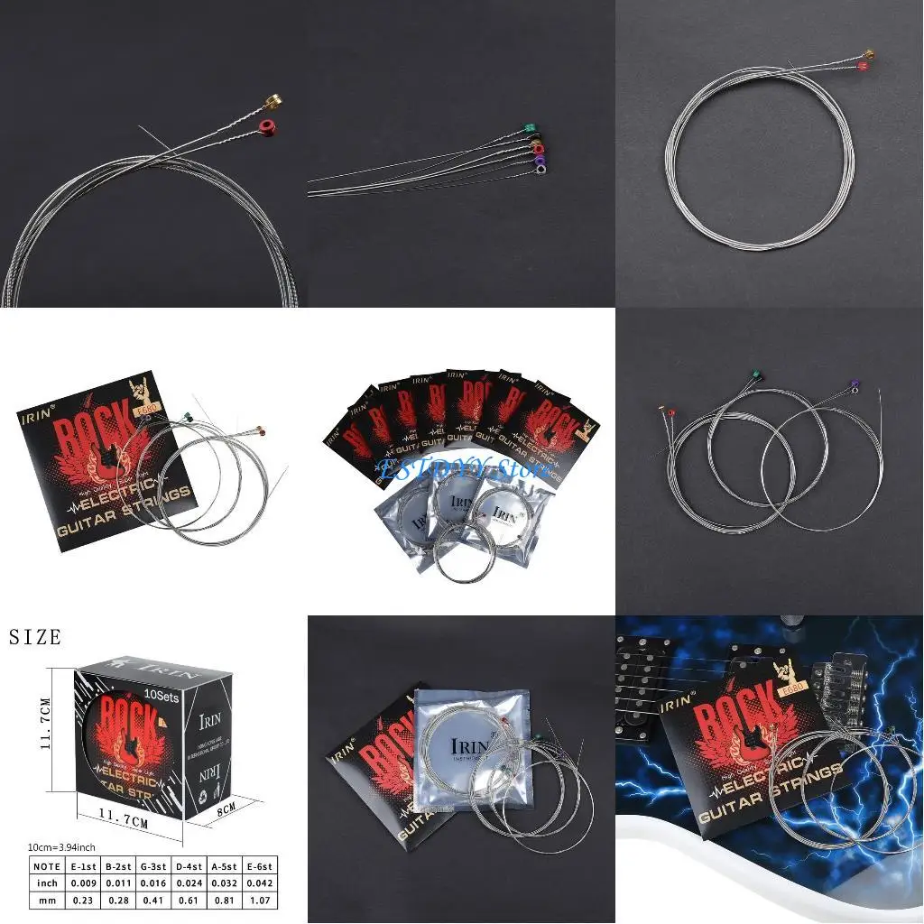 

G6DE Струны для электрогитары из нержавеющей стали, 6 струн, аксессуары для гитары
