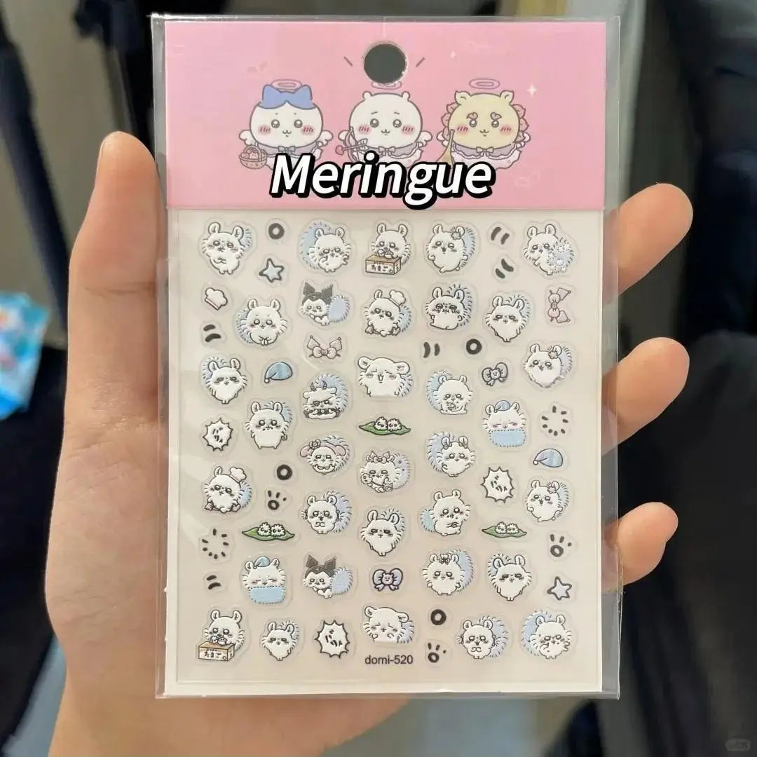 Yiji 3D-geprägte Nagelaufkleber, niedliche Usagi Hachiware, hochwertige Yiji-Aufkleber für Nageldesign, Scrapbooking und DIY-Projekte – Detail 5