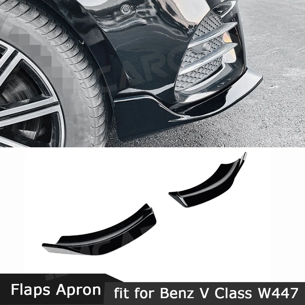 

For Benz V Class W447 V260 AMG Line 2018-2023 Front Bumper Strip Lip Spoiler Diffuser Splitter Scratch Protector