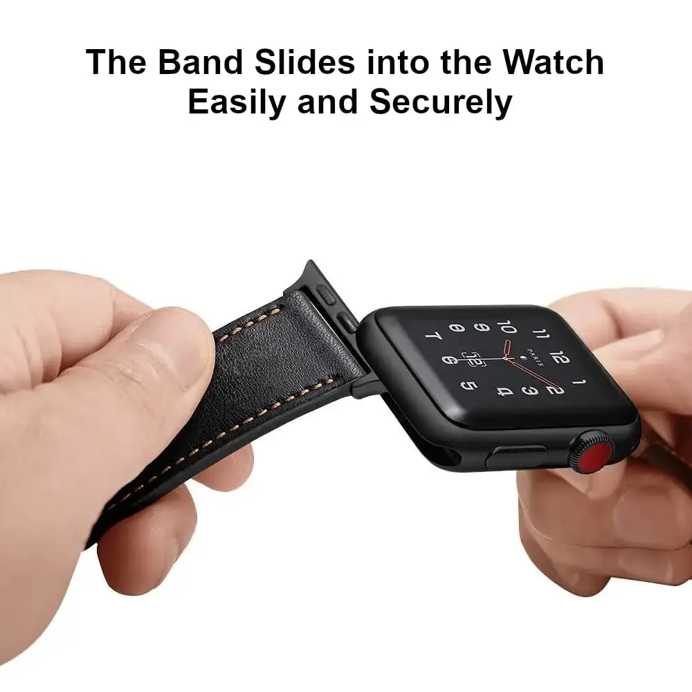 حزام لساعة أبل سلسلة 9 8 41 مللي متر 45 مللي متر 42 مللي متر 46 مللي متر 38 مللي متر جلد طبيعي سيليكون الفرقة ل iWatch الترا 2 49 مللي متر 5 7 6 أساور #3