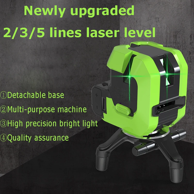 New Professional 5 Lines 6 Points Super Powerful Green Light Laser Leveler 360° Self-leveling High Precision Measure Laser Tools