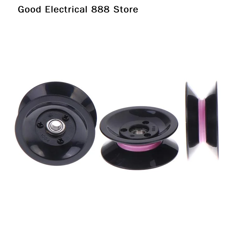【GE】2Pcs 1004 U-groove V-groove Wheel Winding Machine Pulley U-shaped Ceramic Wire Guide Wheel Combination Guide Pulley