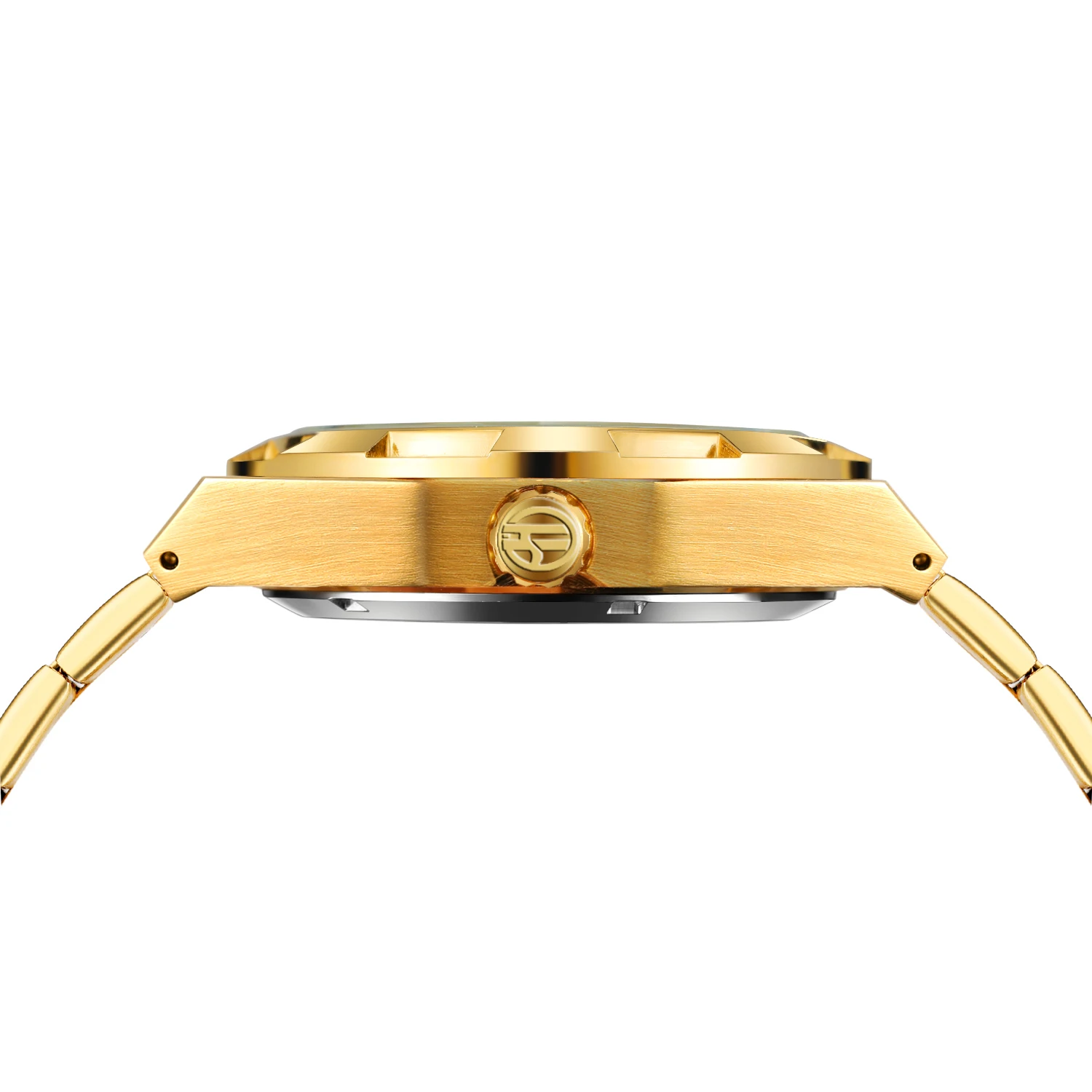 Forsining 8272 Gold Automatic Watch for Men Skeleton Classic Style Stainless Steel Waterproof Luxury Brand Luminous Wristwatches