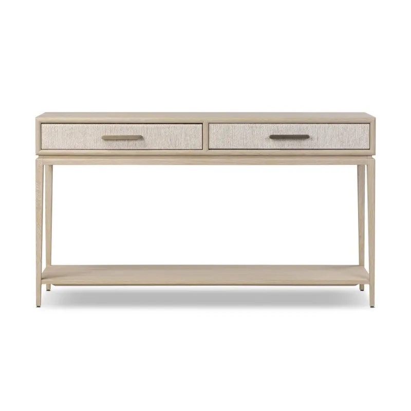 Versatile Storage Design Solid Wood Modern Foyer Console Elegant Functional Hall Table for Indoor Home Use