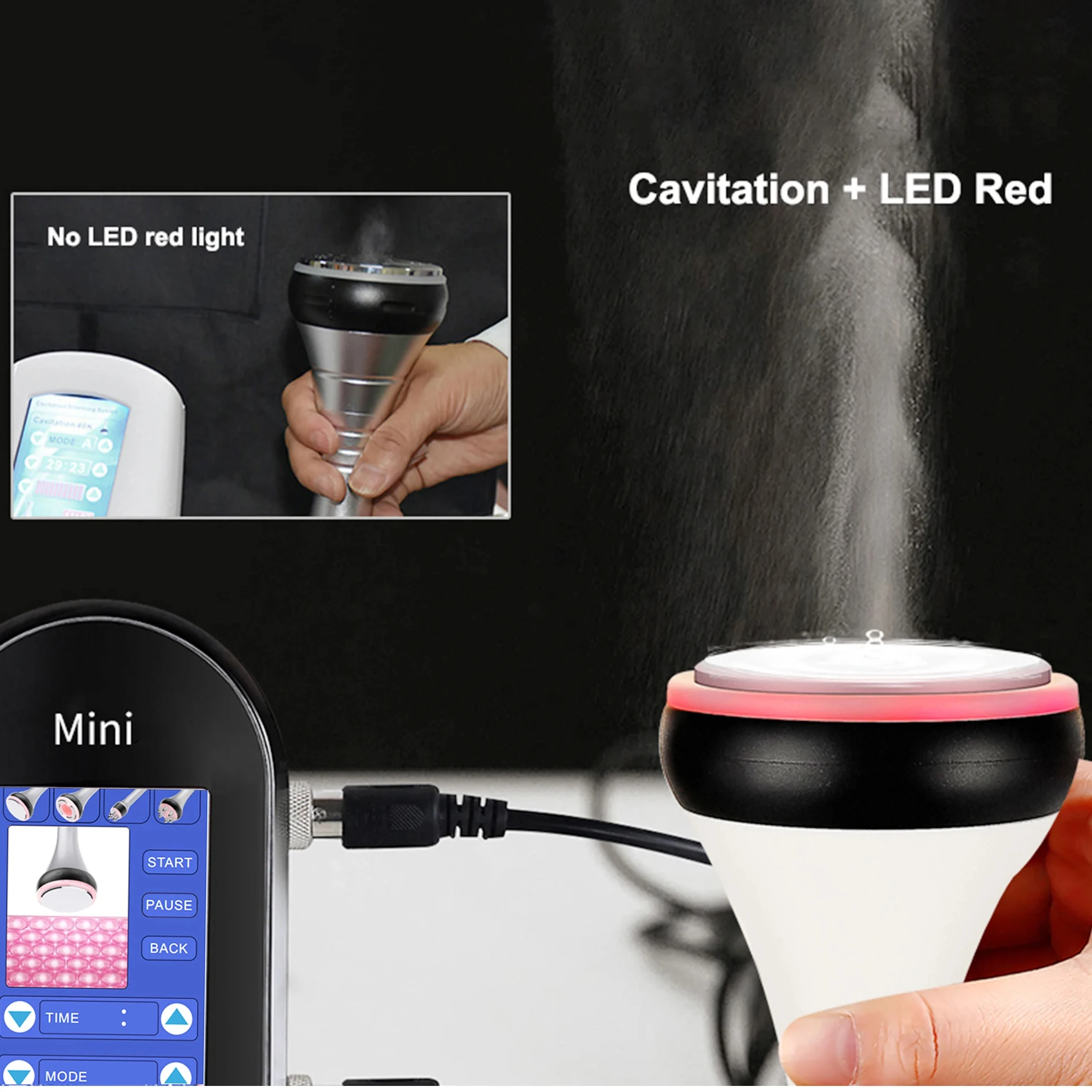 Machine amincissante ultrasonique à Cavitation radiofréquence 4 en 1, 40K, élimination des rides, perte de poids, raffermissement de la peau, outil de beauté du visage
