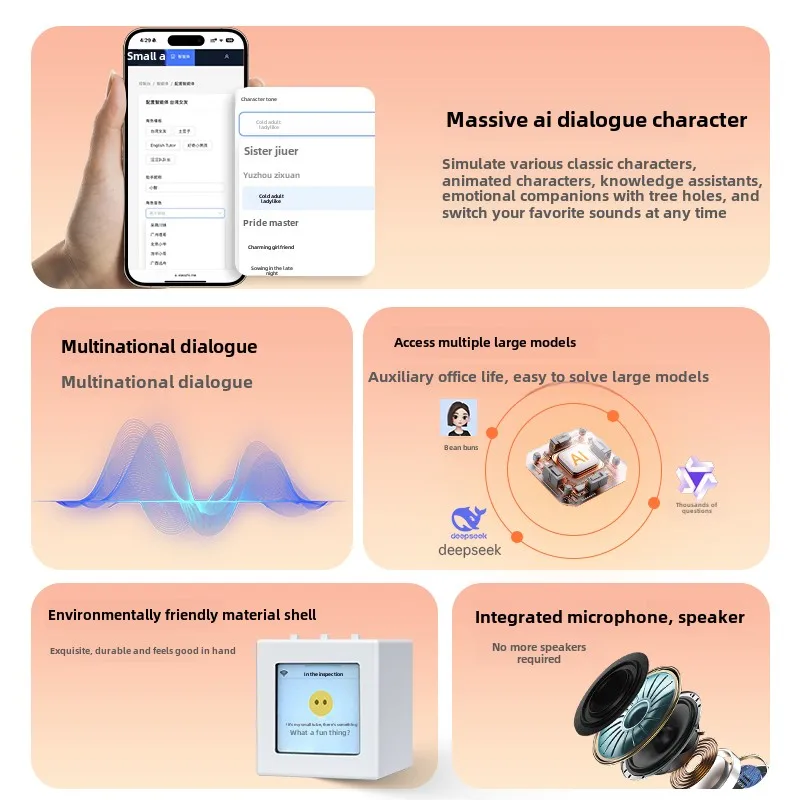 ESP32 Development Board DeepSeek Xiaozhi Humanoid Ai Conversation Robot Voice Box Modul
