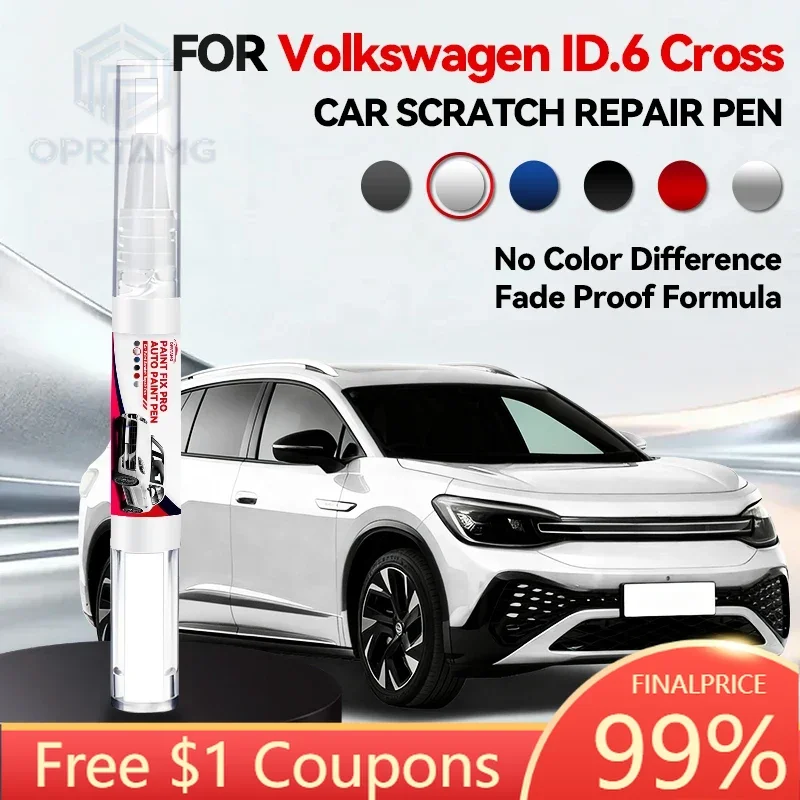 

Purpose Vehicle Paint Repair Pen Touch Up Scratch Remover DIY Auto Accessories For Volkswagen ID.6 -Cross White LC9A Purple LR7G