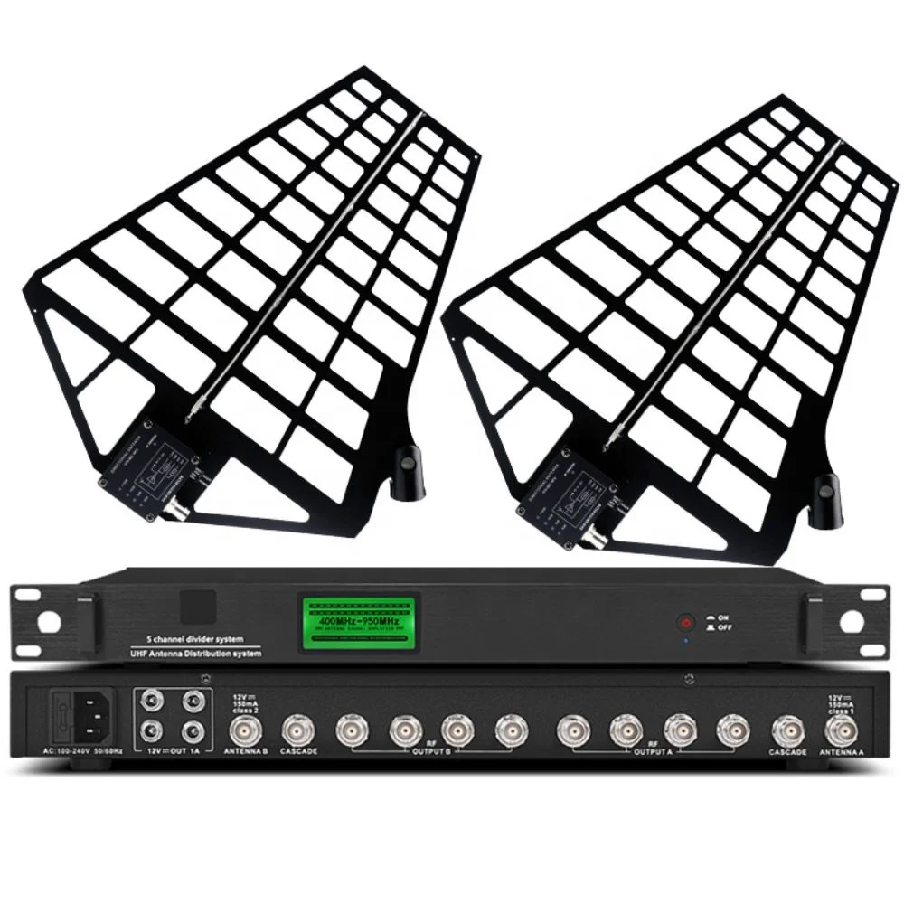 

A760-U8866 5 Channel Antenna Distributor System U886 Signal Amplifier RF Signal Booster Spilter for Shure Wireless Mic