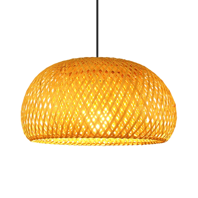 Lamp chandelier creative zen bamboo art lampshade dining hotel restaurant  personalized hot pot homestay tea room bamboo weaving