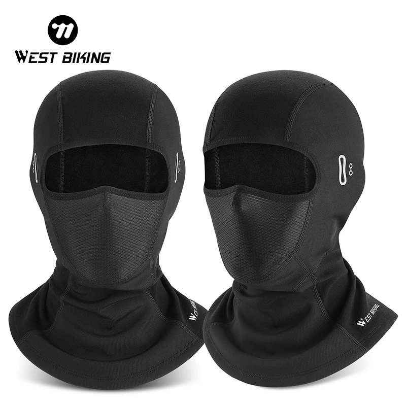 WEST BIKING ​Skin-Friendly Thermal Mask Winter Cycling Keep Warm Windproof Comfortable Face Mask Ski Mask Fishing Hat Headwear