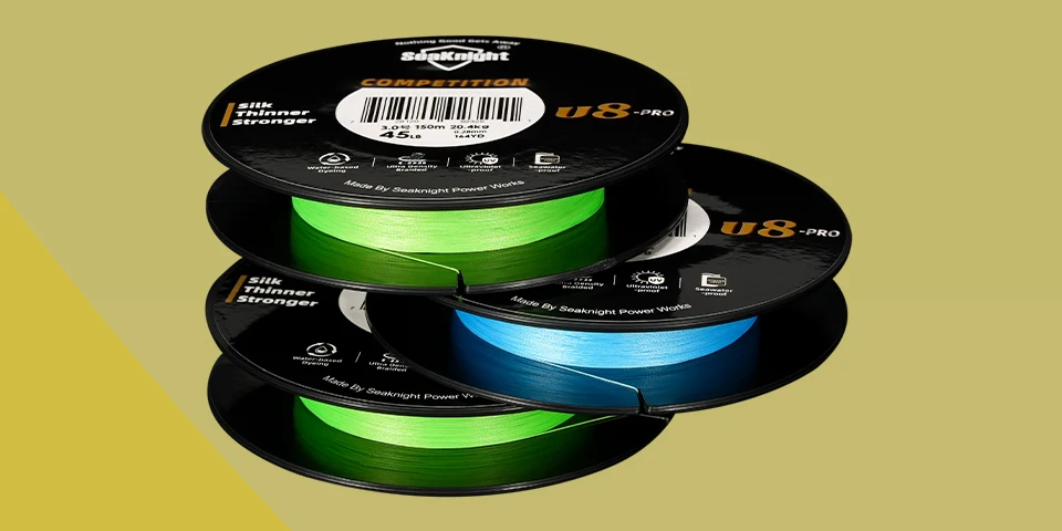 SeaKnight 8-Strang-Angelschnur 15LB-45LB Superdünne U8 Pro 150M – Anti-UV-Beschichtet F+ Salzwassergeschützt Wettbewerbsserie – Detail 13