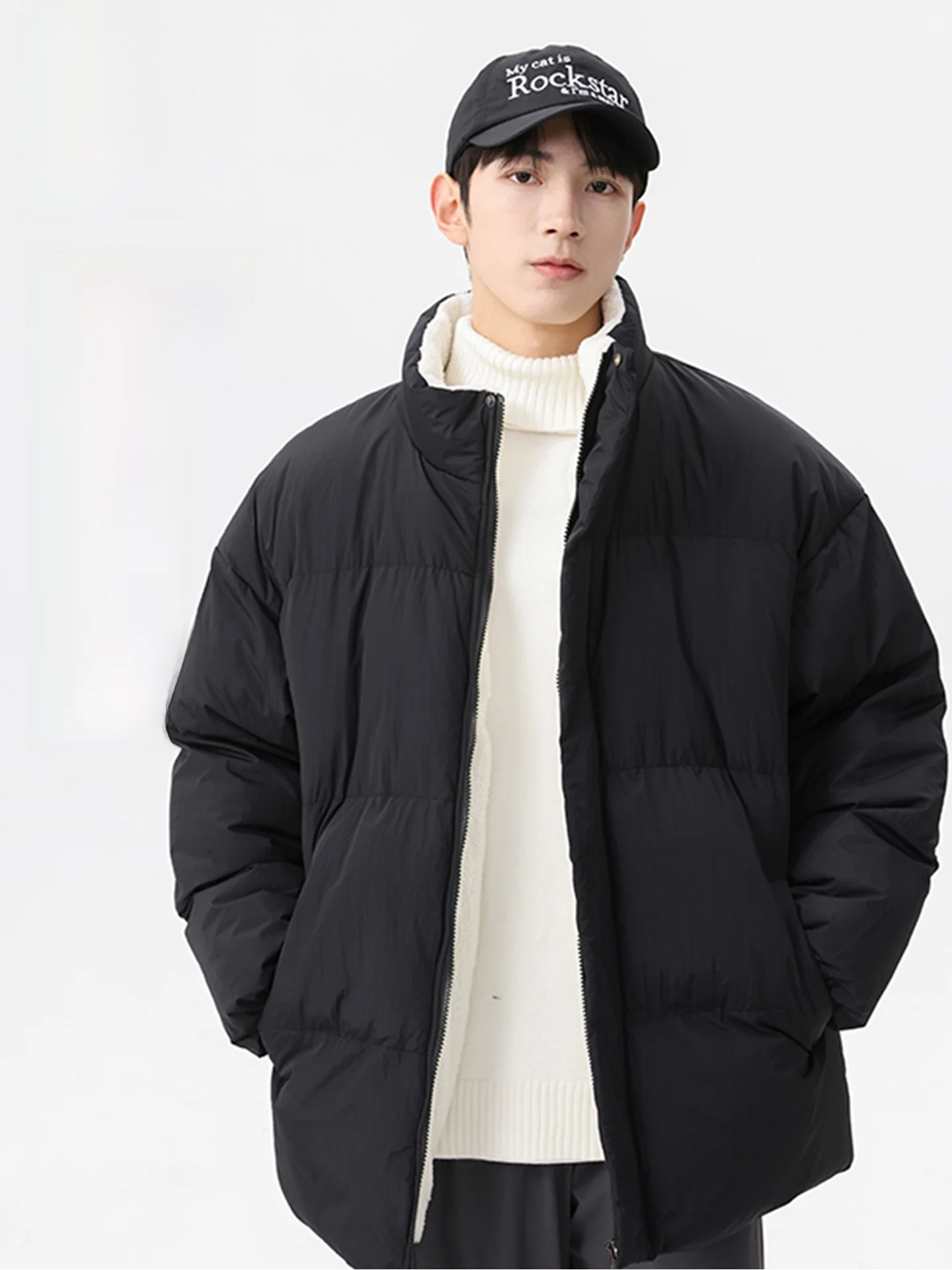 

Утепленная хлопковая куртка с воротником-стойкой, повседневная, для мужчин и женщин, молодежная и модная, ветрозащитная, теплая, для осени и зимы.