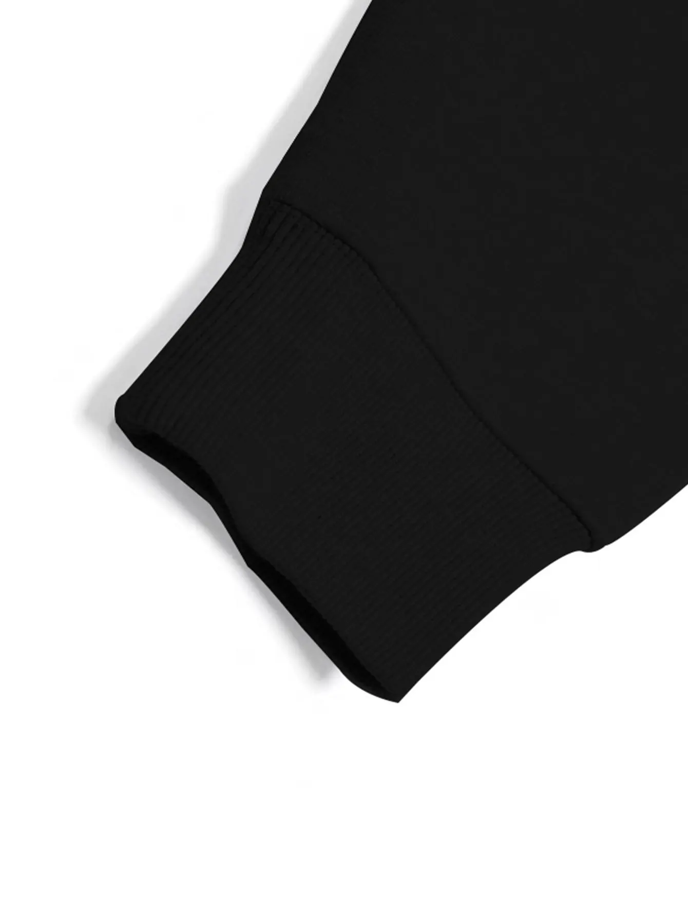 سترة بقلنسوة لعيد الميلاد الممتع للرجال - سترة صوفية بنمط "C لبيتزا الجبن لعيد الميلاد" - بيتزا بغطاء للرأس باللون الأسود