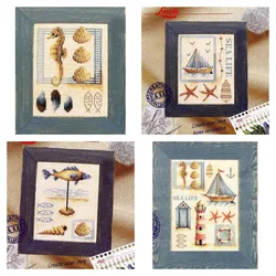 Conjunto de pinturas de punto de cruz para manualidades, Kit completo de Arte y manualidades, 14ct, 18ct, 296