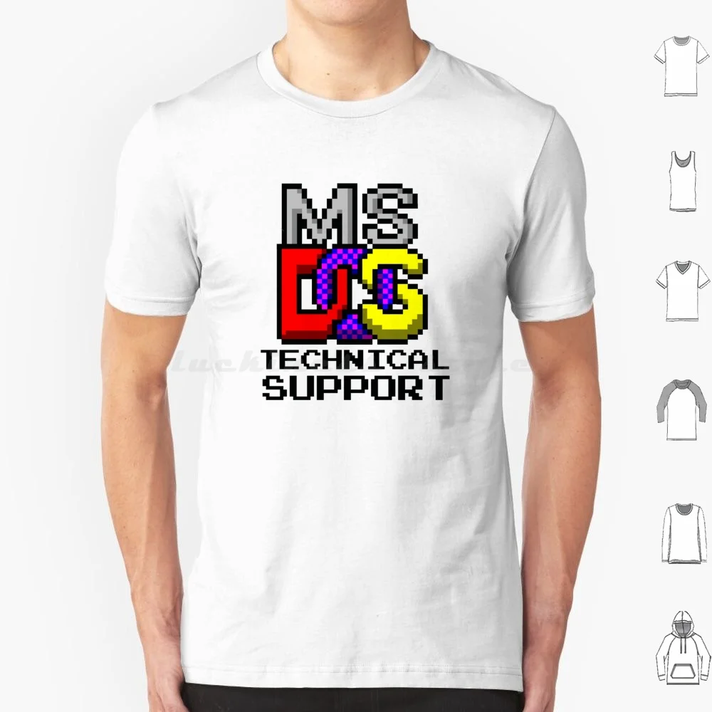 Dos Technical Support Computer Repair Funny T Shirt Men Women Kids 6xl Dos Microsoft Dos Retro Computer Tech Support Funny