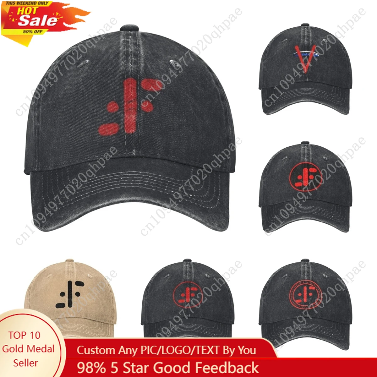 

Casual V TV Series The Visitors Insignia Baseball Caps Distressed Denim Headwear Aliens Outdoor All Seasons Travel Soft Hats