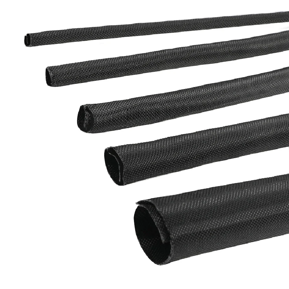 For Braided wire harness sleeve with split design for easy installation on automotive cables without disassembly