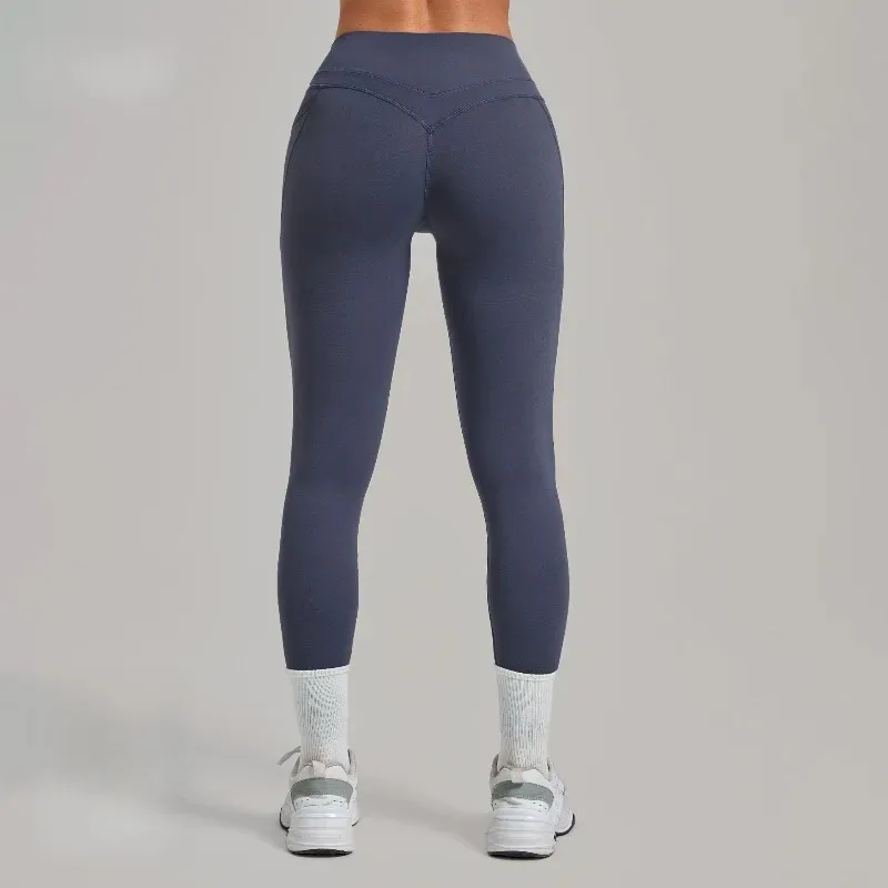Women's Seamless Yoga Leggings Pants Sports Fitness Hips Lift High Waist Training Trousers Training Workout Gym Leggings