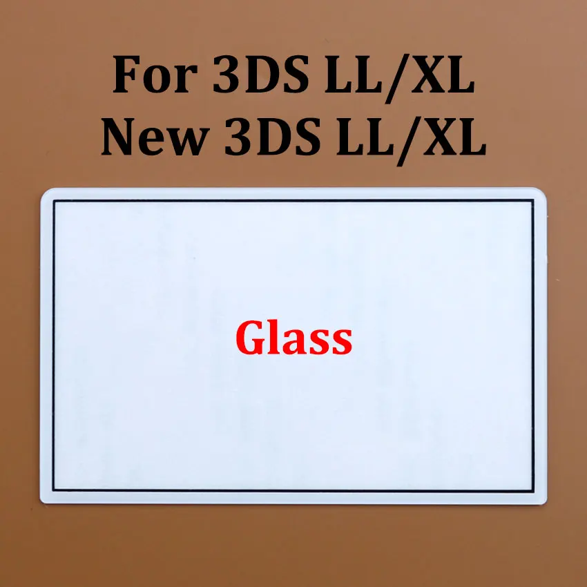 JCD For NDSL NDSi Black White Top Upper Screen Frame Lens Cover For 2DS New 3DS XL LL Plastics Glass LCD Screen Lens Protector