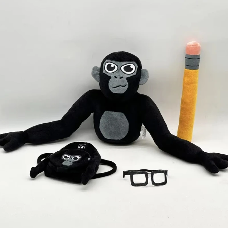 Hot Gorilla Tag Official Monkey Multi Color Gorilla Toy Set Backpack Crayon Cute Doll Accessory Set Christmas Birthday Gift