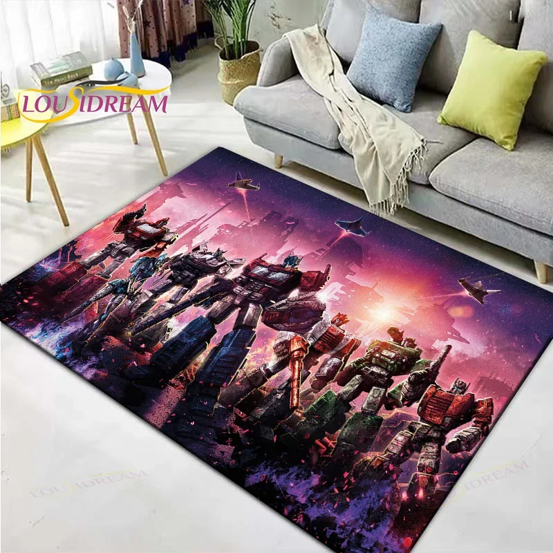 

Cartoon T-Transformers 3D Large Area Carpet Rug for Living Room Game Room Bedroom Decor Playing Doormat Floor Decoration Mat