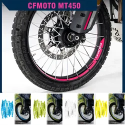 For CF Moto 450MT 450 MT IBEX 450 Wheel Sticker Motorcycle Rim Reflective Decals Stripe Mags Tape Waterproof Accessories