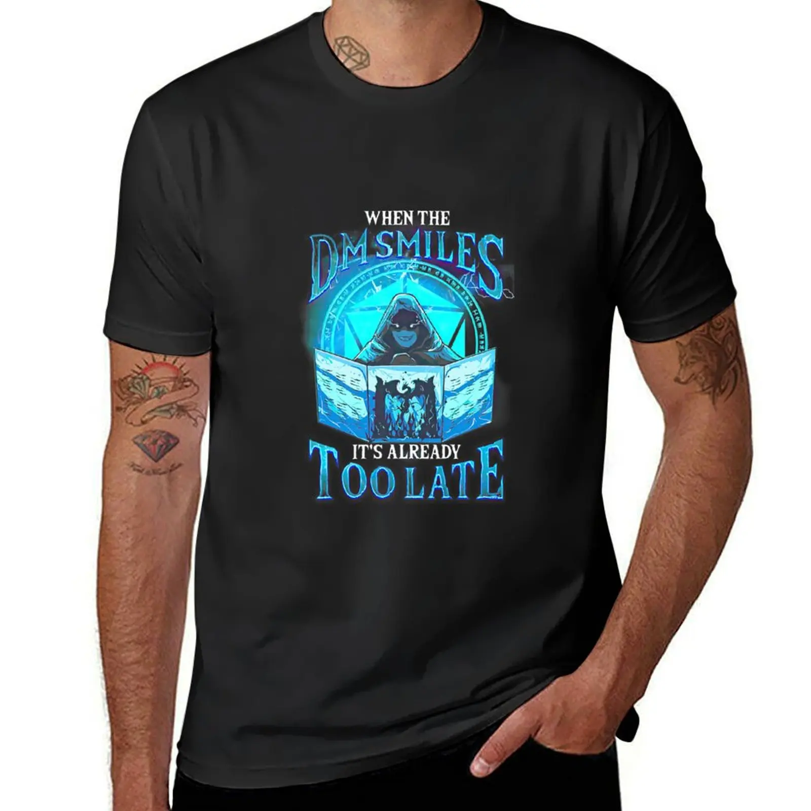 

When the DM Smiles It's Already Too Late T-Shirt graphics anime blanks mens t shirts