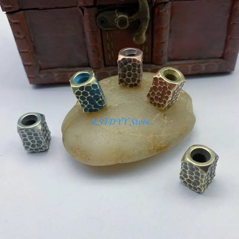 

G6DE Brasses Lanyard Beads Paracord Beads Paracord Beads Lanyard Knifed Pendants