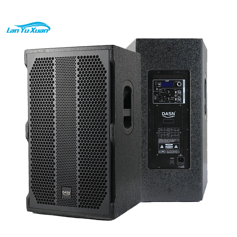 

DASN Q12DC 12 Inch 600W RMS DSP Active Full Frequency Wooden Cabinet Outdoor DJ Stage Home Theatre Speaker Audio PA System Sound