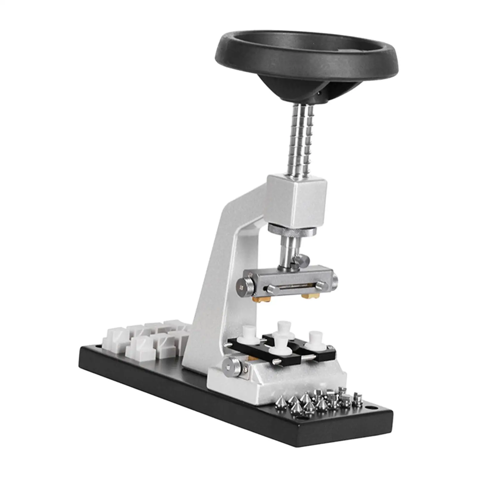 Multifunctional Screw Watch Case Opener with Steel Alloy Base Watchmaker Tool for Fixing and Opening Cases