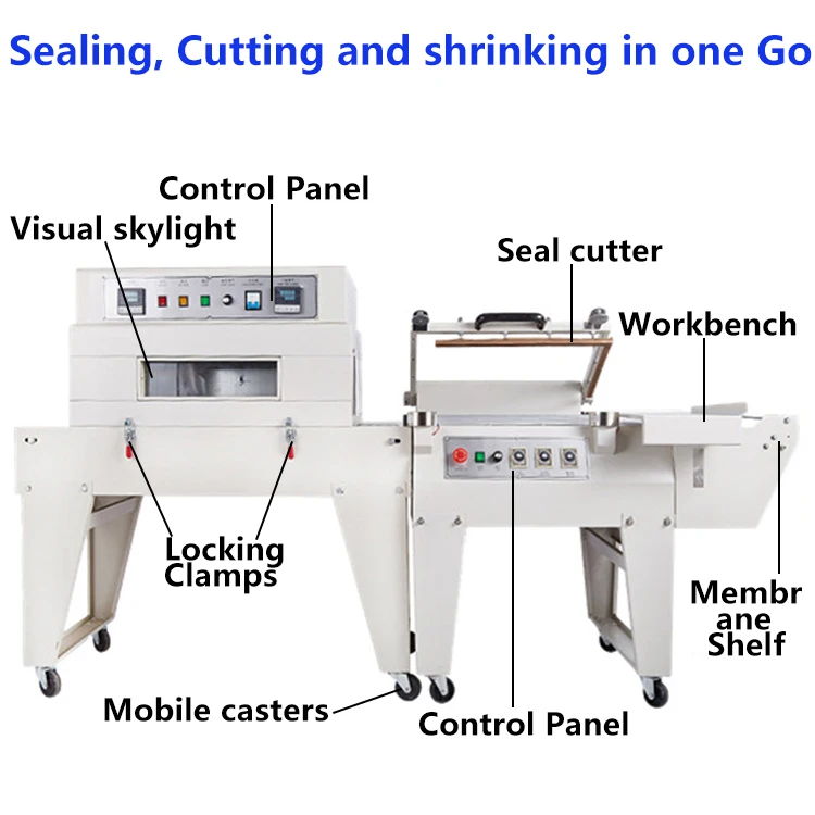 forFormer Manual Sealing Cutting Machine Plastic Packing Machine Film Heat Shrink Packing Machine