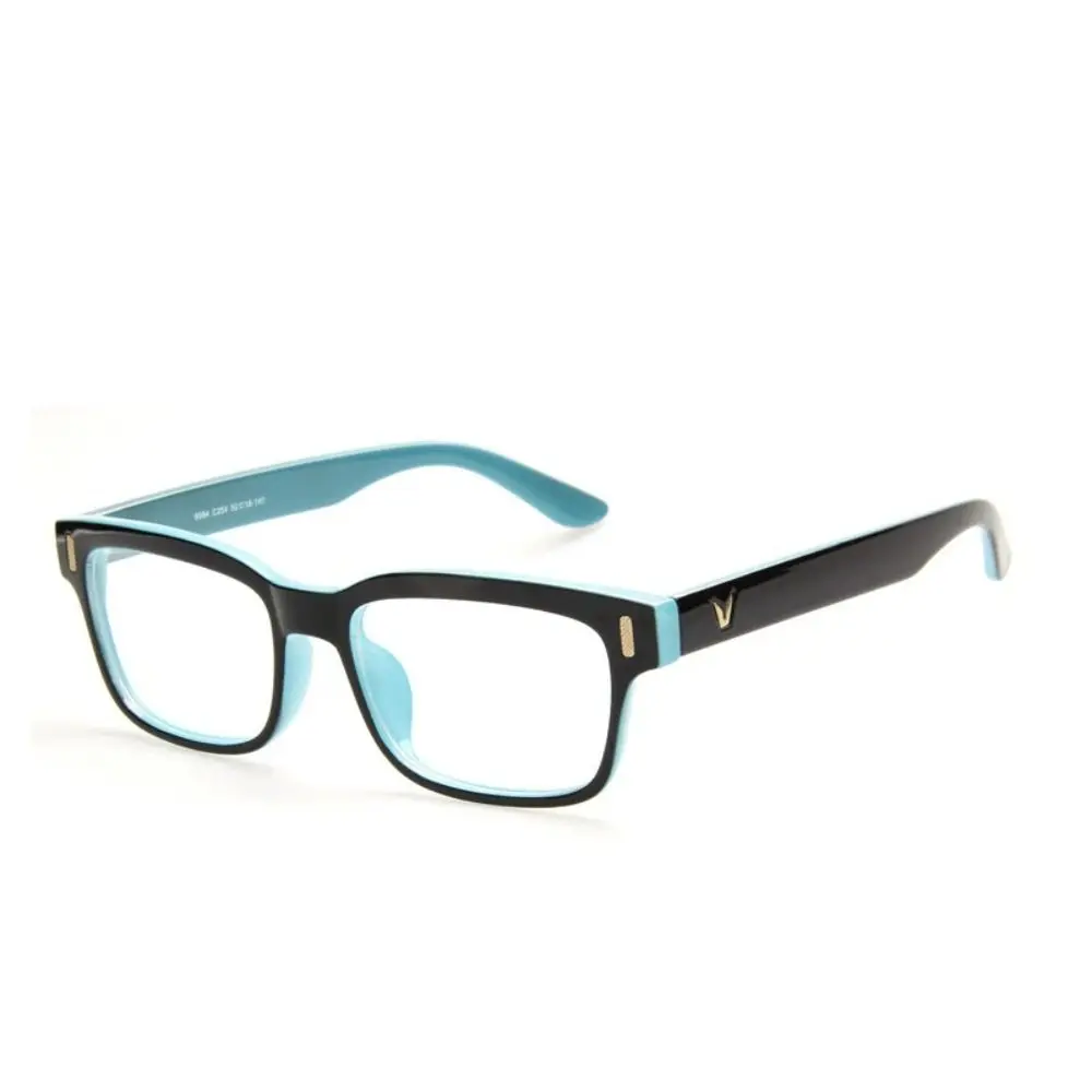 

Portable PC Reading Glasses Black Brown Square Frame Business Eyeglasses Eye Protection Unisex