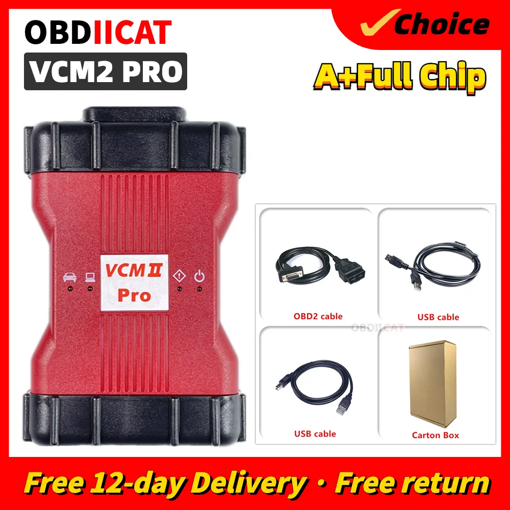 2023 NEW OBDIICAT VCM2 Pro Includes VCM2 And UCDS All Functions VCM2 IDS V119 And UCDS Pro V2.0.7.1 For Fo-rd Diagnostic Tool