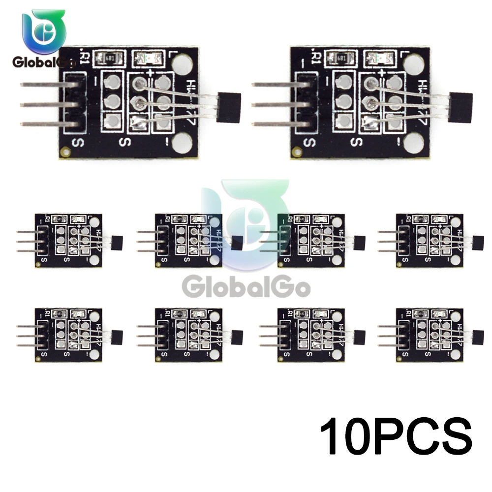 10PCS/LOT KY-003 Standard Hall Magnetic Force Sensor Module for Arduino AVR Smart Cars
