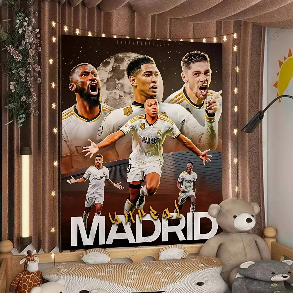 Niedlicher Wandteppich, Dekoration, Fußballstar K-Kylian M-Mbapp, Anime-Wandteppich, Hippie-Blumen-Wandteppiche, Wohnheim-Dekoration, Wandbehang, Heimdekoration