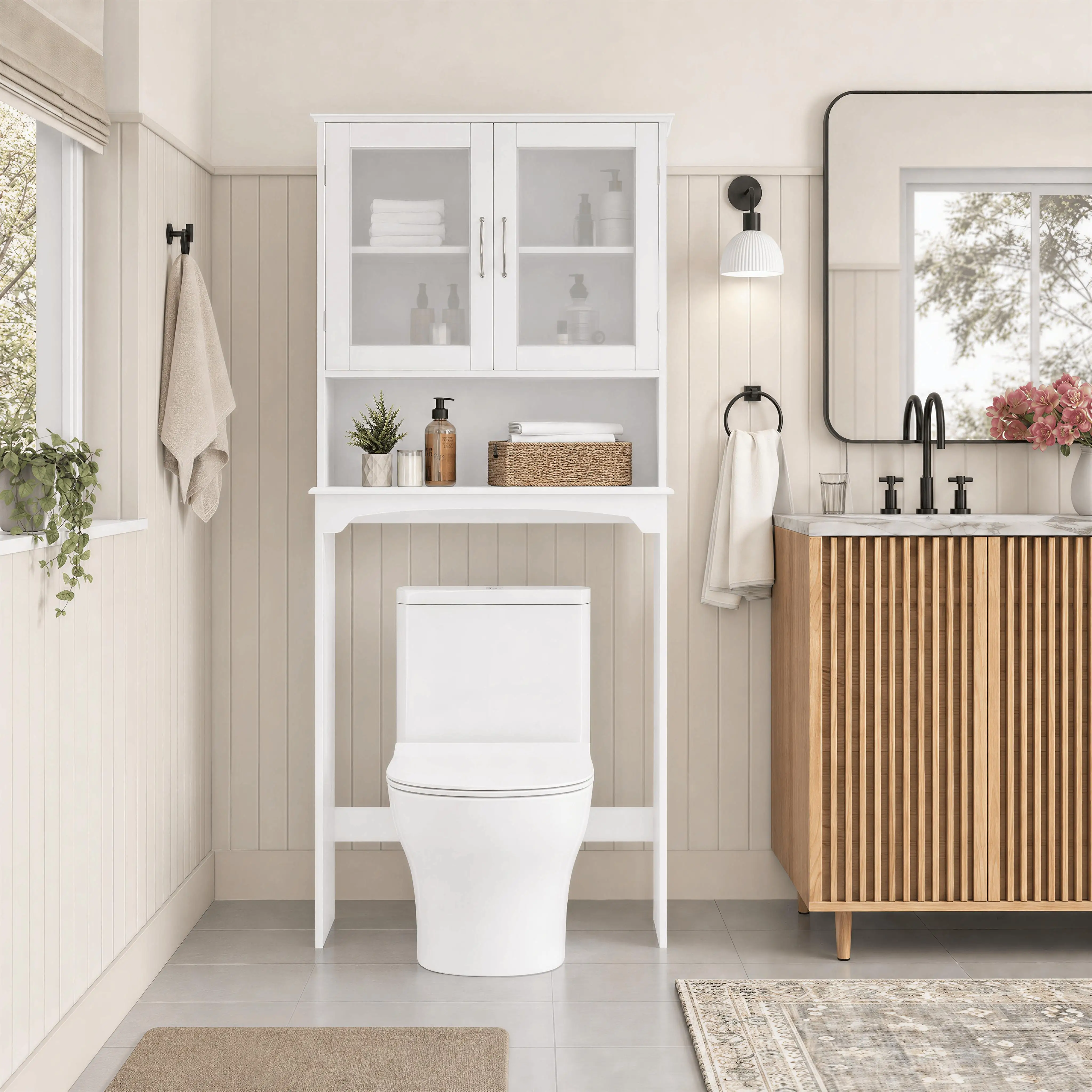 Modern Over The Toilet Storage - Home Essentials Bathroom Cabinet 评论和价格