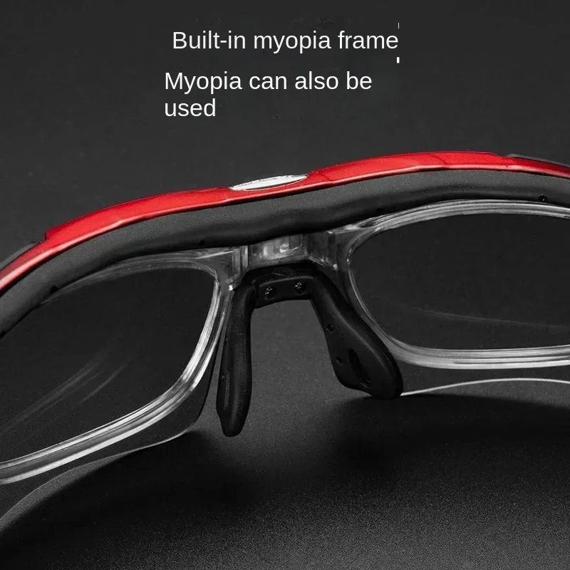 Polarized cycling glasses for men and women with myopia, outdoor sports windproof and sand resistant cycling glasses equipment