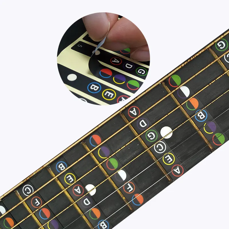 

Guitar Fretboard Notes Map Labels Sticker Fingerboard Fret Decals For Guitarra