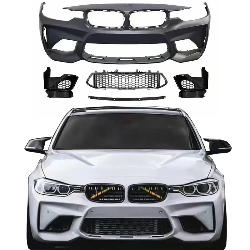 

Dream Garage Car Bumper For New 3 Series Surround F30 Modified M3C Big Surround M3C Front Bar Assembly Surround Kit F30 Body