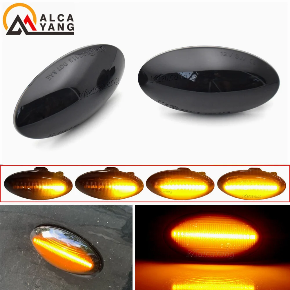 LED Dynamic Side Marker Turn Signal Light Sequential Blinker Indicator For Suzuki Swift Jimmy Vitara SX4 Alto For Fiat Sedici