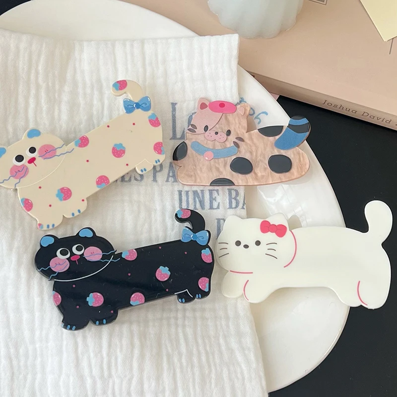 Cartoon Sweet Cute Cat Hair Clip For Women Girls Versatile Creative Side Clip Kawaii Hair Clip Fashion Hair Accessories Gifts